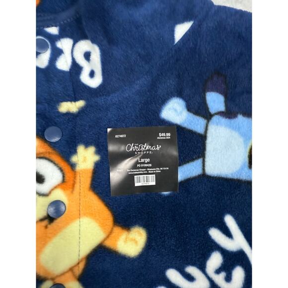 Bluey Jacket Unisex Adult Size L Bluey Bingo Pullover Fleece NWT - Picture 4 of 6